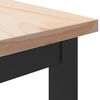 vidaXL Table Natural 100 x 50 x 77 cm Engineered Wood and Steel