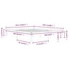 vidaXL Bed Frame without Mattress Solid Wood Pine 160x200cm
