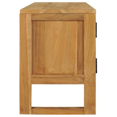 vidaXL TV Cabinet 120x32x45 cm Solid Teak Wood
