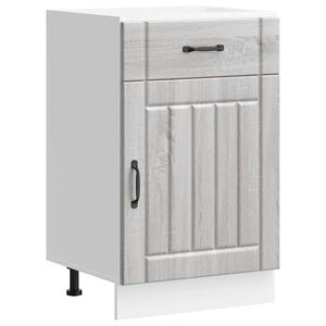 vidaXL Kitchen Base Cabinet "Lucca" Grey Sonoma Engineered Wood