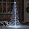 vidaXL Christmas Tree with 240 LEDs Cold White 180 cm Acrylic