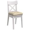 vidaXL Seat Cushions 4 pcs Cream 45 x 45 x 12 cm Fabric