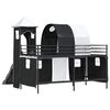 vidaXL Kids'Loft Bed Frame Black 107 x 200 cm Metal