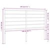 vidaXL Metal Replace Headboard Black 140 cm