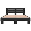vidaXL Bed Frame without Mattress Black 135x190 cm Double