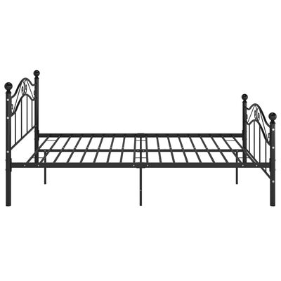 vidaXL Bed Frame Black Metal 120x200 cm