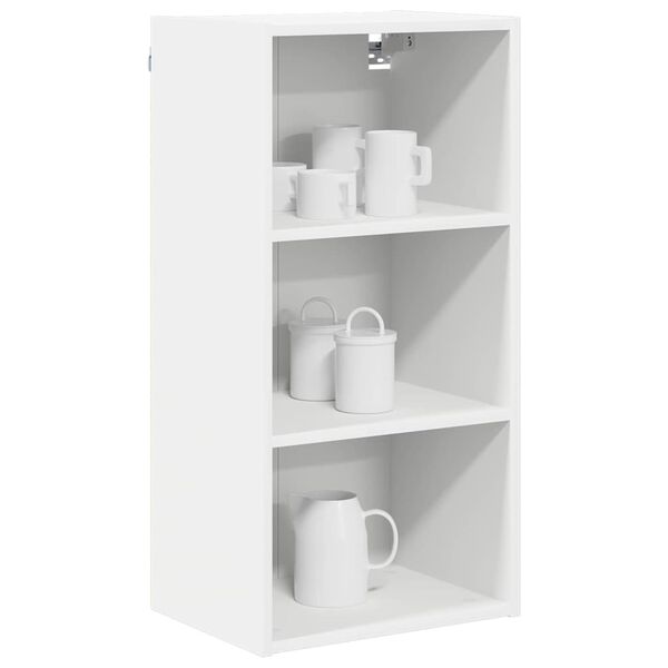 vidaXL Hanging Cabinet White 40 x 29.5 x 80 cm Engineered Wood