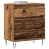 vidaXL Sideboard with Drawer Old Wood 60 x 35 x 70 cm Engineered Wood