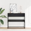 vidaXL Console Table Black 90x35x80 cm Engineered Wood