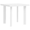 vidaXL Garden Table | White | Plastic | Medium | Lightweight | Garden Table