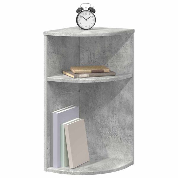 vidaXL End Table Concrete Grey 29.6 x 29.6 x 60 cm Engineered Wood