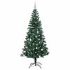 vidaXL Artificial Pre-lit Christmas Tree Green 240 cm PVC and Metal