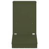 vidaXL Pig Feeder Olive Green 82 x 51 x 91.5 cm Cold-Rolled Steel