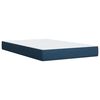vidaXL Box Spring Bed with Mattress Blue 120x200 cm Fabric
