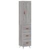 vidaXL Highboard Grey Sonoma 34.5x34x180 cm Engineered Wood