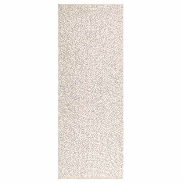 vidaXL Rug ZIZUR Cream 80x200 cm Jute Look Indoor and Outdoor