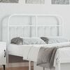 vidaXL Metal Replace Headboard White 120 cm