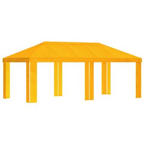 vidaXL Gazebo Cover 6 x 3 m Yellow Polyester 190
