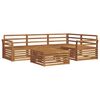 vidaXL Outdoor Sofa Set 5 pcs Natural