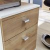 Germania Rolling Filing Cabinet Altino 40x48.9x56.9 cm Navarra-oak and White