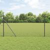 vidaXL Welded Wire Fence Grey 1.4 x 50 m Steel