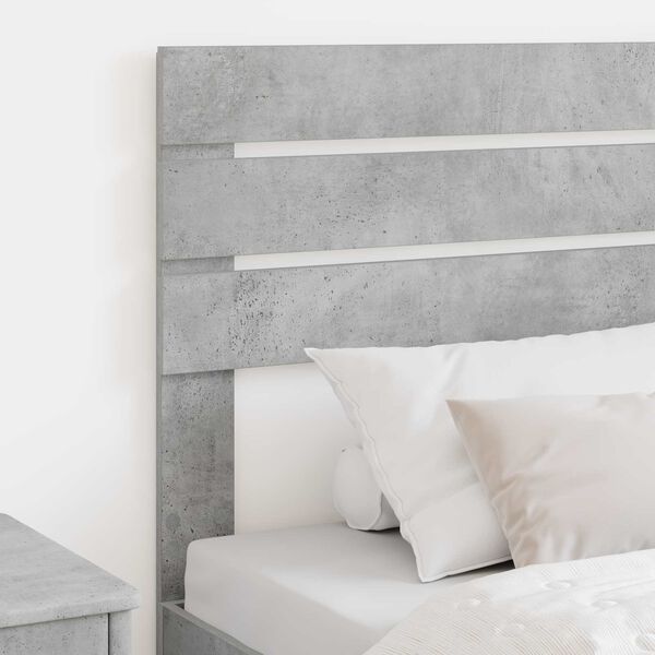 vidaXL Headboard Concrete Grey 80 cm Engineered wood
