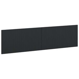 vidaXL Wall-Mounted Headboard ARNHEM Black Engineered Wood