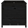 vidaXL Garden Planter Black 82.5x82.5x78 cm Solid Wood Pine