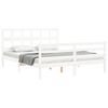 vidaXL Bed Frame without Mattress White 160x200 cm Solid Wood