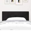 vidaXL Headboard with Headboard Black 100 cm Faux Leather