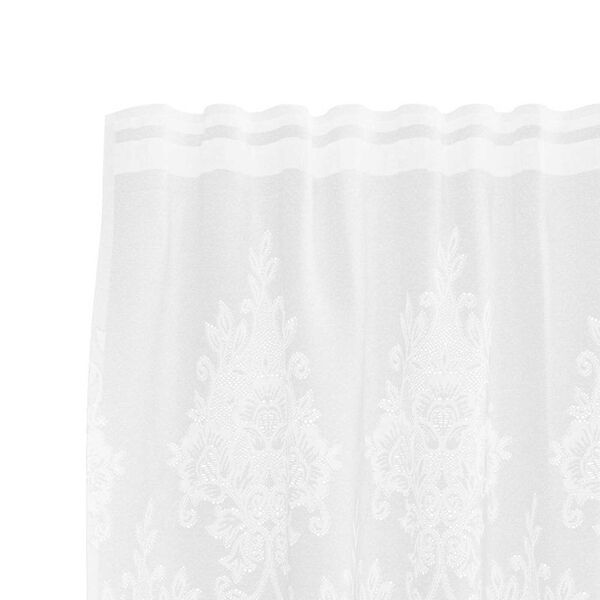 vidaXL Lace Curtain with Curtains Floral White 200 x 300 cm Polyester