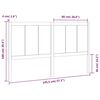 vidaXL Bed Headboard 145.5x4x100 cm Solid Pine Wood