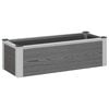 vidaXL Garden Raised Bed Grey 75 x 30 x 22 cm WPC and Aluminium
