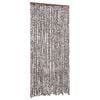 vidaXL Insect Curtain Brown and White 100x220 cm Chenille