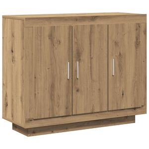 vidaXL Sideboard Artisan Oak 92x35x75 cm Engineered Wood