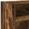 vidaXL TV Cabinet with LED Lights Smoked Oak 120x30x50 cm