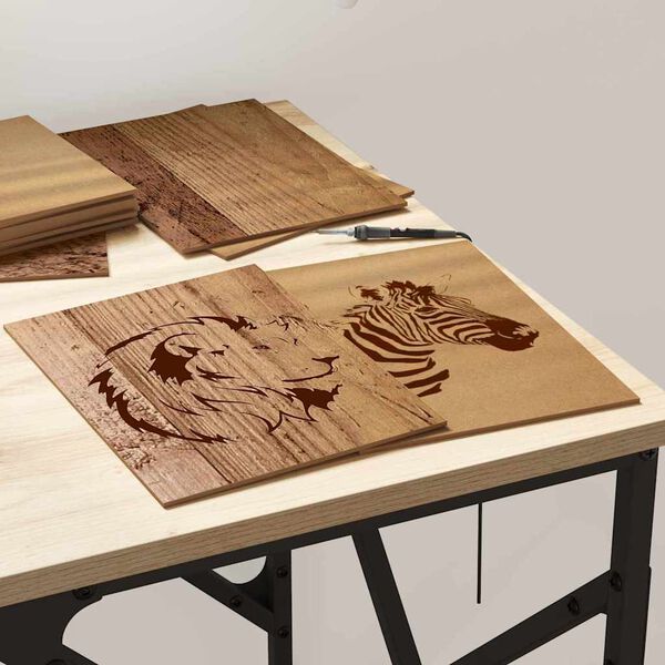 vidaXL Decor Panels 150 pcs Old Wood 21 x 30 x 0.27 cm Engineered Wood