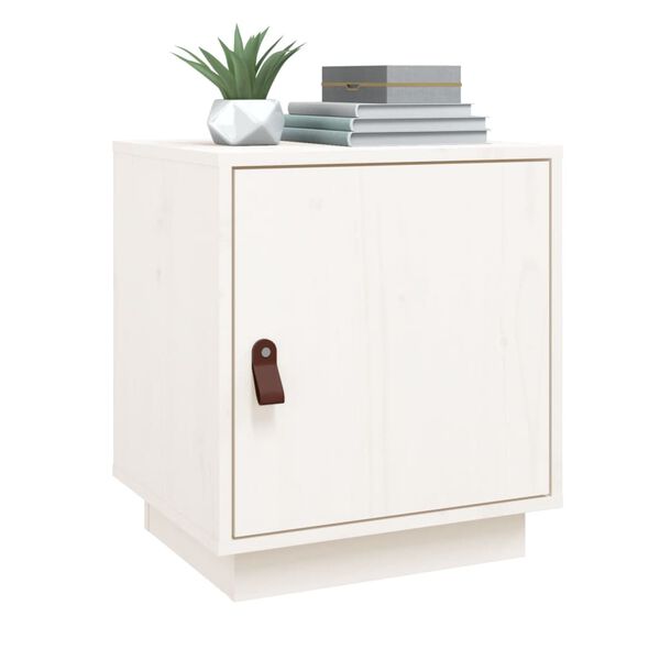 vidaXL Bedside Cabinets 2 pcs White 40x34x45 cm Solid Wood Pine