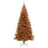 vidaXL Christmas Tree with 300 LEDs with Stand Gold 240 cm PET