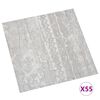 vidaXL Self-adhesive Flooring Planks 55 pcs PVC 5.11 m² Grey