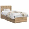 vidaXL Bed Frame with Storage and Headboard Artisan Oak 90 x 200 cm