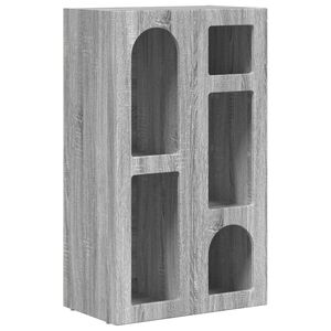 vidaXL Sideboard ELST Grey Sonoma 59 x 35 x 100.5 cm Engineered Wood