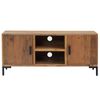 vidaXL TV Cabinet Brown 110x35x48 cm Solid Pinewood