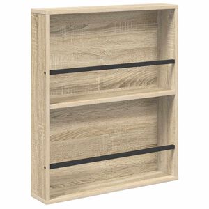 vidaXL Magazine Rack Sonoma Oak 60 x 12 x 70 cm Engineered Wood