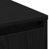 vidaXL LED Sideboard Black Oak 90 x 32 x 75 cm Engineered Wood