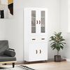 vidaXL Highboard White 69.5x34x180 cm Engineered Wood