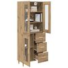 vidaXL Highboard Artisan Oak 69.5 x 34 x 180 cm Engineered Wood