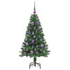vidaXL Artificial Christmas Tree with 150 LEDs with Stand Green 120 cm