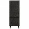 vidaXL Highboard Black 40x33x110 cm Solid Wood Mango
