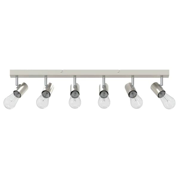 vidaXL Ceiling Spotlight Nickel 73 x 6.5 x 11.5 cm Metal